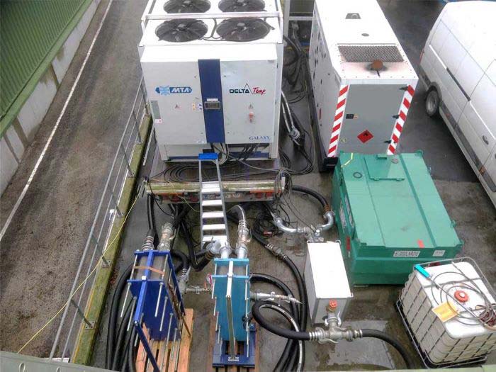 400kW ijswatermachine voor bloedverwerkingsbedrijf